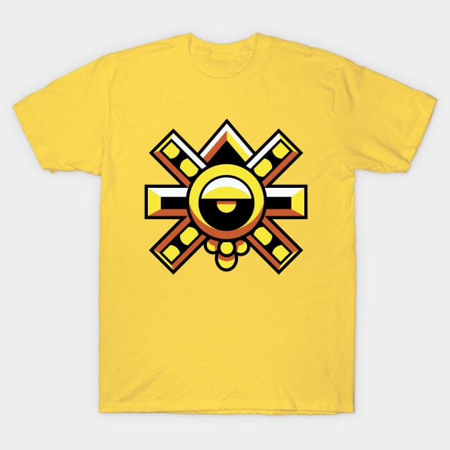 Mexican God Sun Symbol T-Shirt by KBRAVO